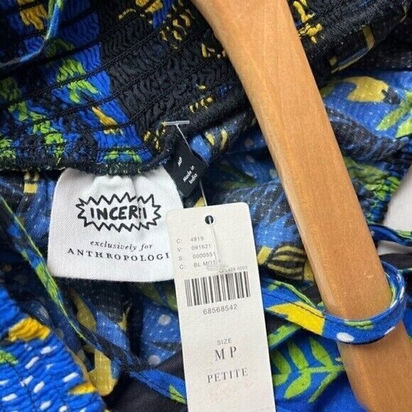 NWT Anthropologie Joao Incerti Strappy Bandeau Maxi Dress MP Petite M - Picture 9 of 9